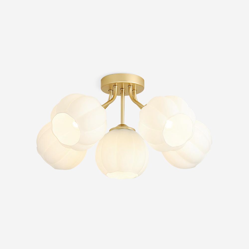 Freyza | Suspension plafond globe à pétales – Chambre, salon