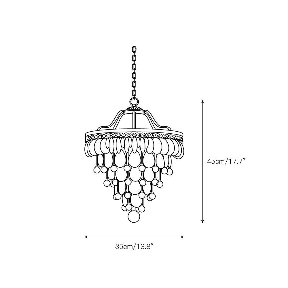 Freyza | Blink Unique Inverted Crystal Chandelier – Dining Room Living Room