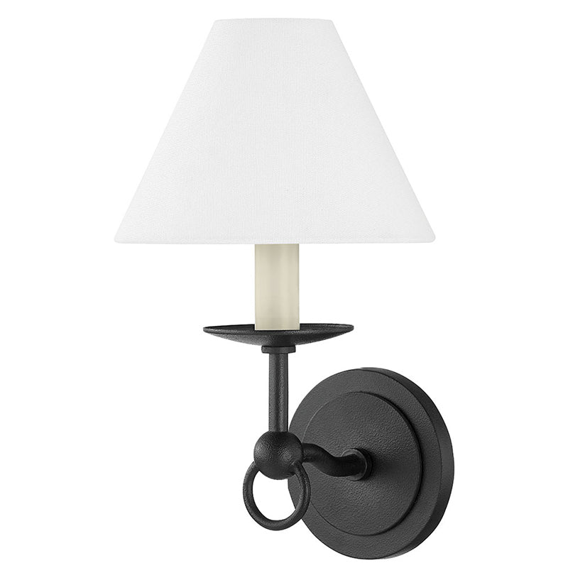 Freyza | Erzoris Vintage Industrial Fabric Wall Light – Industrial Bedroom Hallway