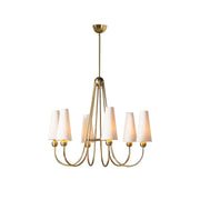 Freyza | Calire Vintage Industrial Fabric Chandelier – Industrial Dining Room Living Room