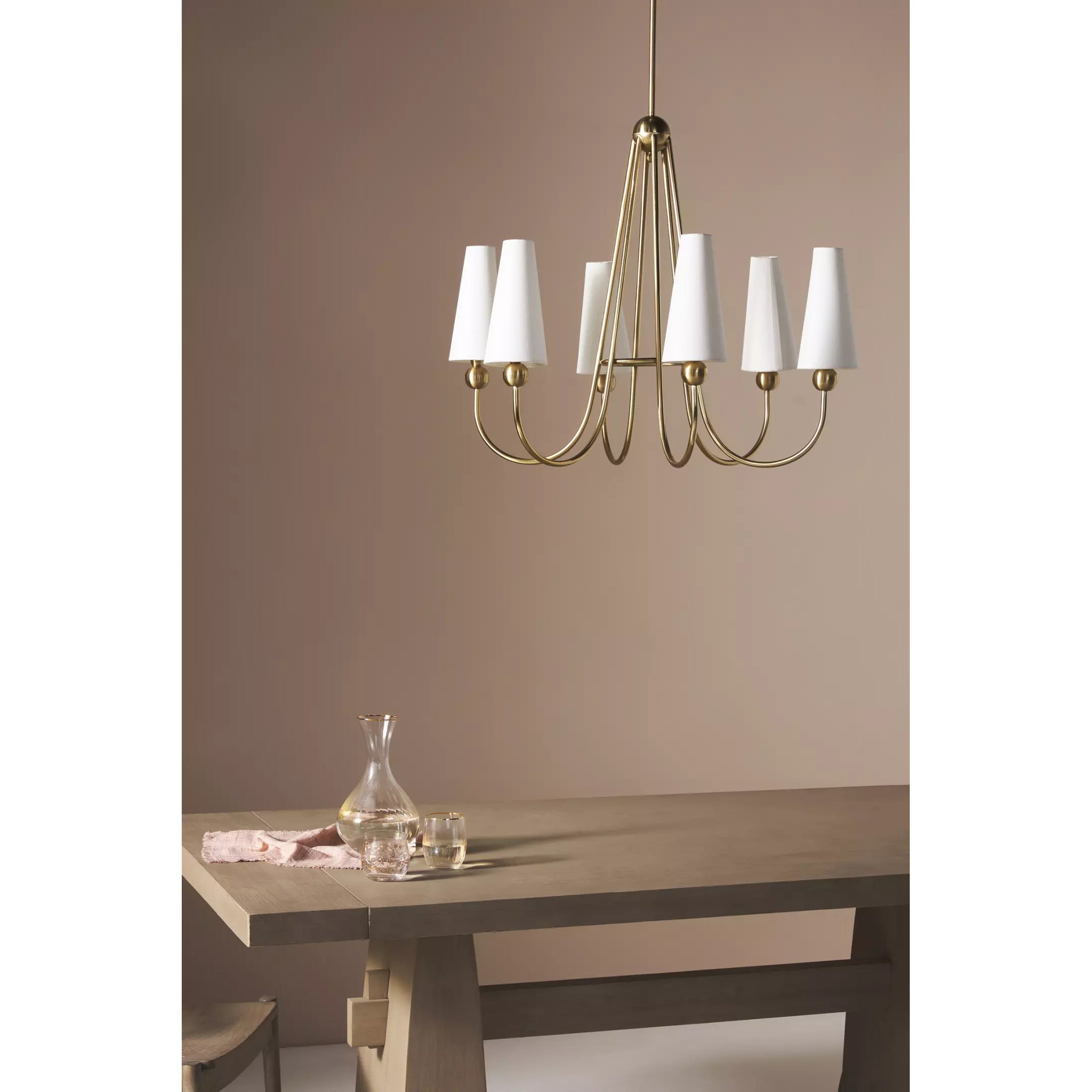 Freyza | Calire Vintage Industrial Fabric Chandelier – Industrial Dining Room Living Room