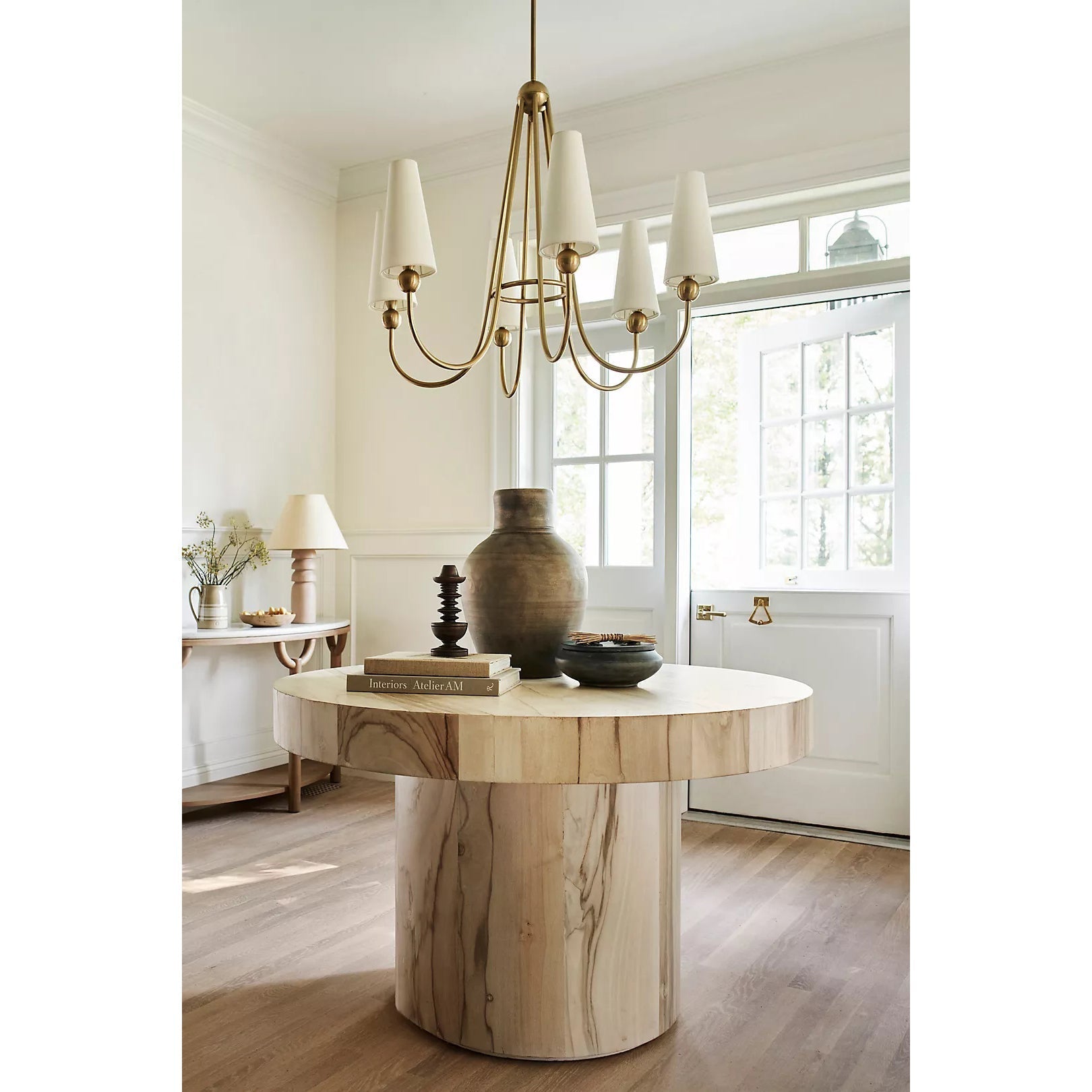 Freyza | Calire Vintage Industrial Fabric Chandelier – Industrial Dining Room Living Room
