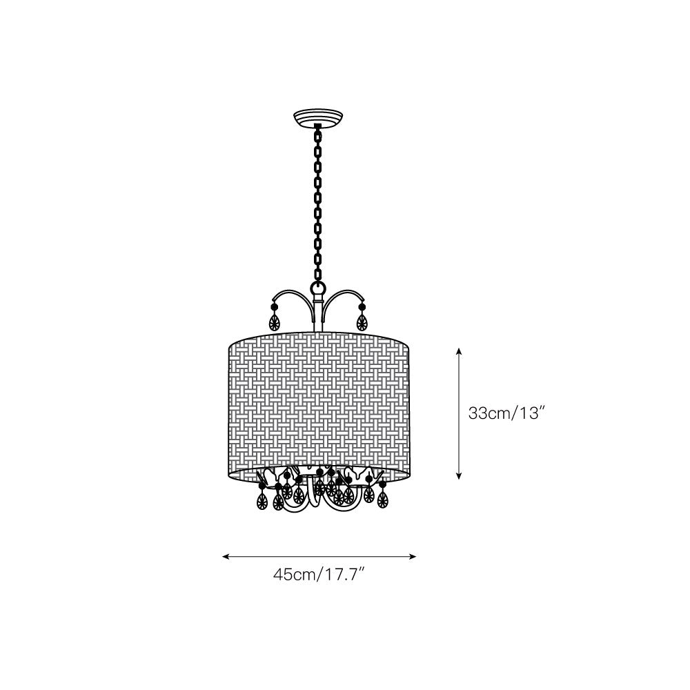 Freyza | Avnoren Vintage Natural Crystal Pendant Light – Vintage Kitchen Dining Room
