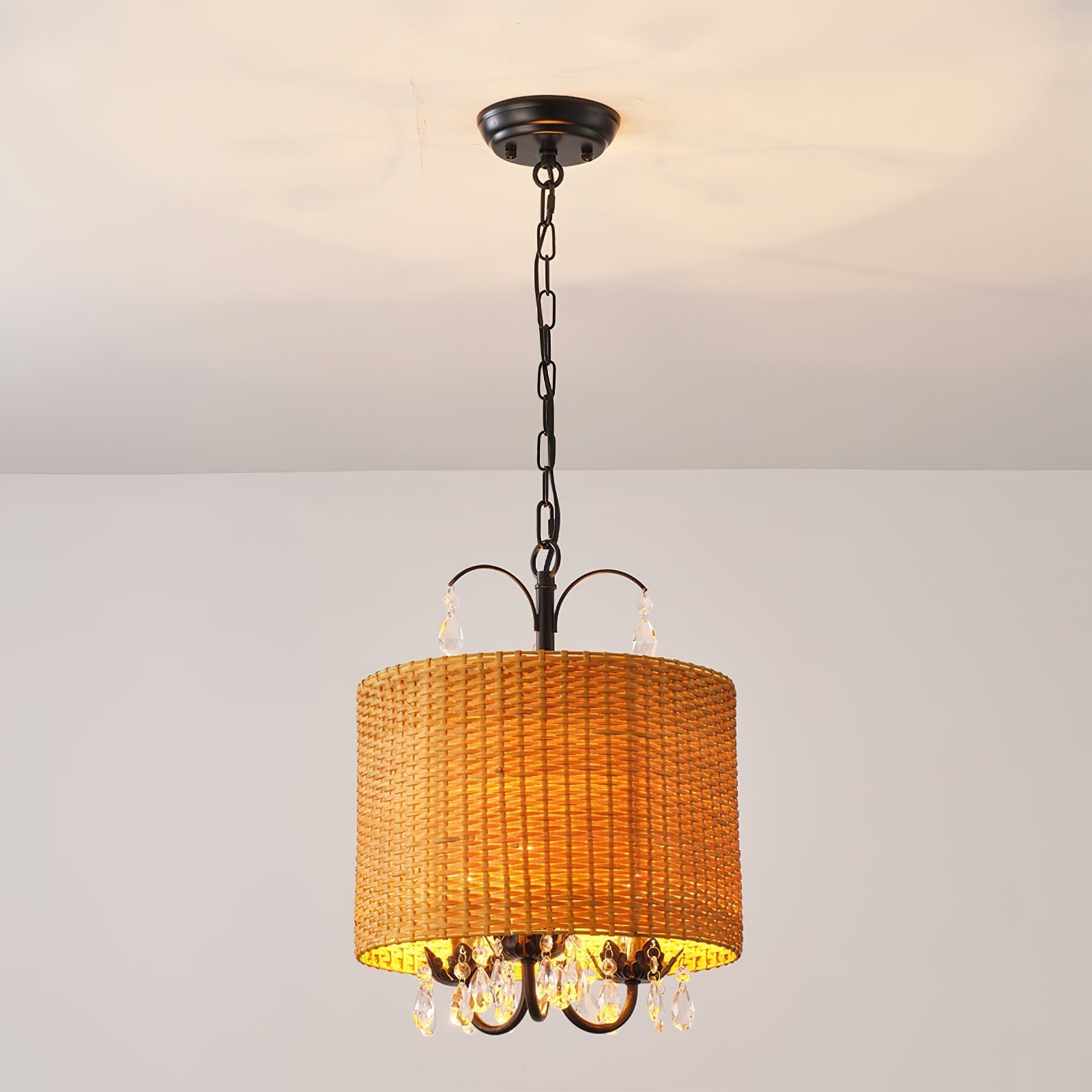 Freyza | Avnoren Vintage Natural Crystal Pendant Light – Vintage Kitchen Dining Room
