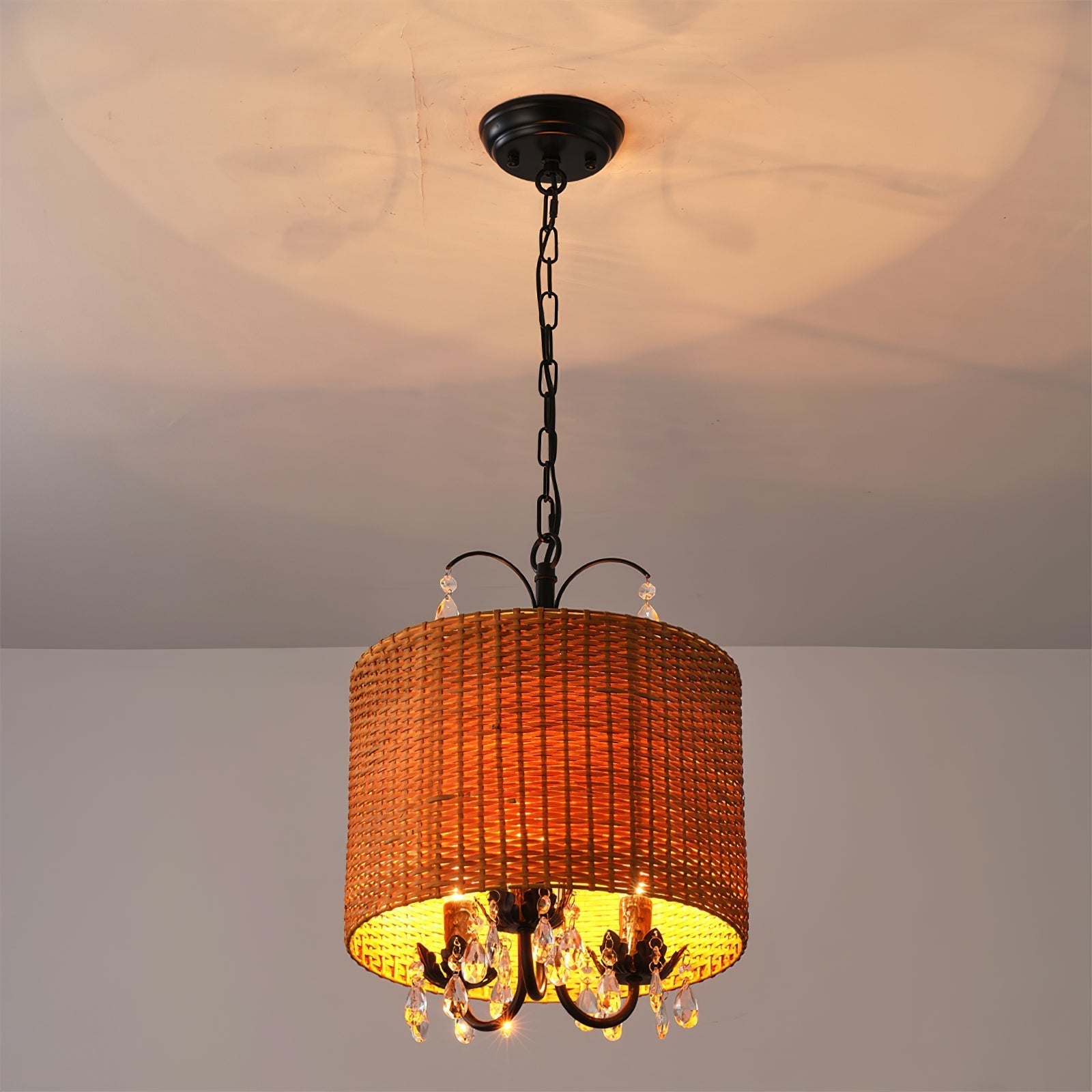 Freyza | Avnoren Vintage Natural Crystal Pendant Light – Vintage Kitchen Dining Room