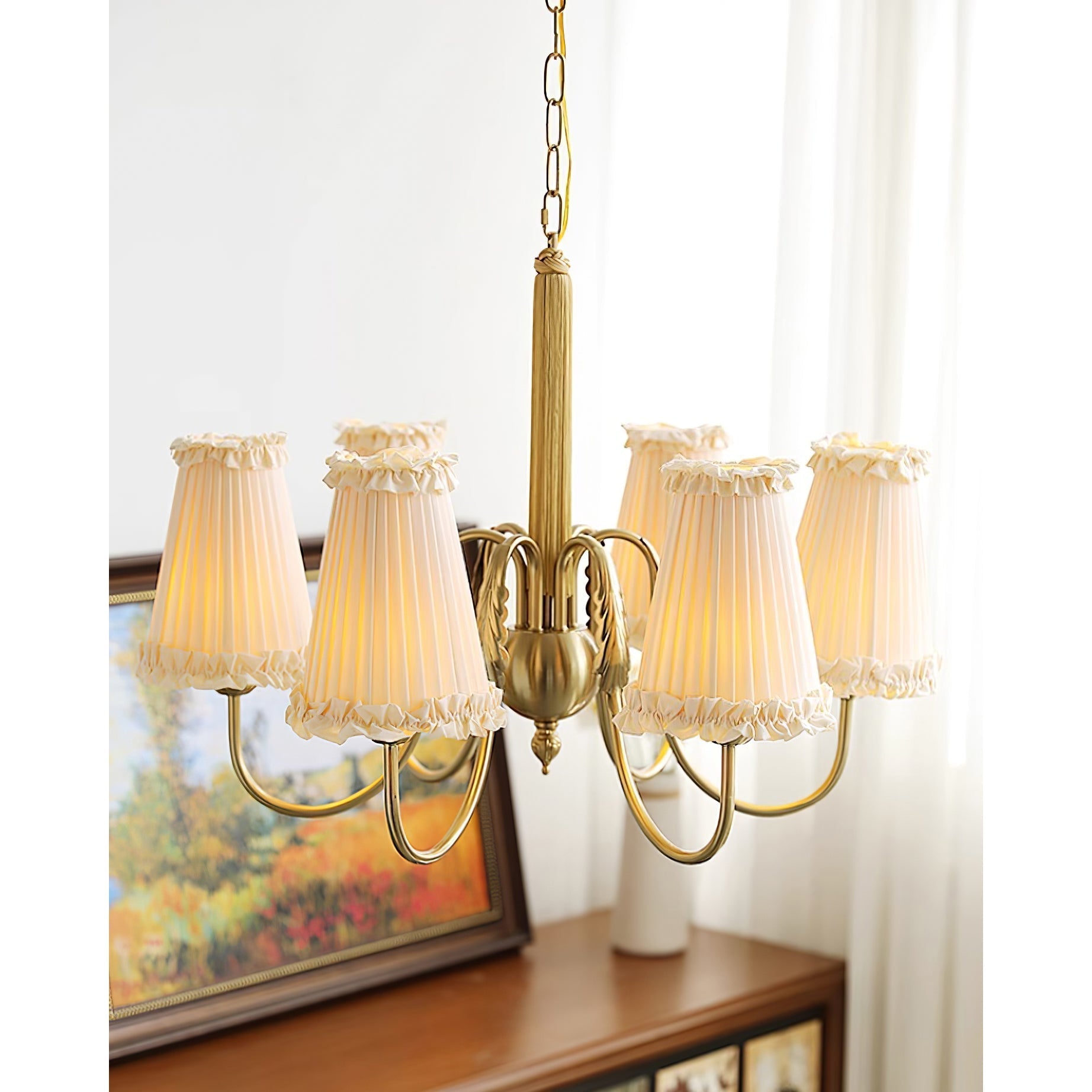 Freyza | Ervaren Vintage Postmodern Fabric Chandelier – Modern Dining Room Living Room
