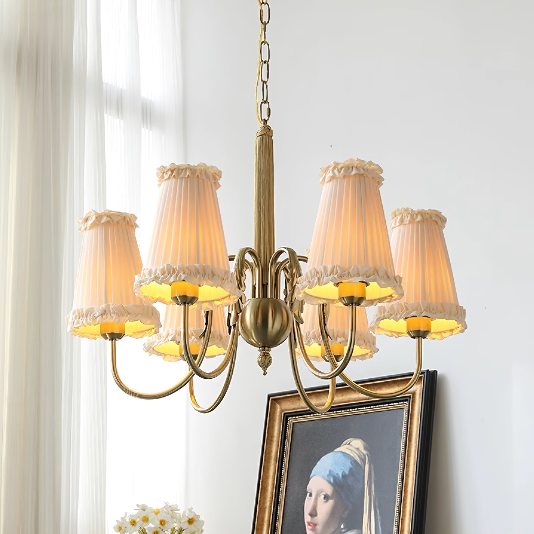 Freyza | Ervaren Vintage Postmodern Fabric Chandelier – Modern Dining Room Living Room