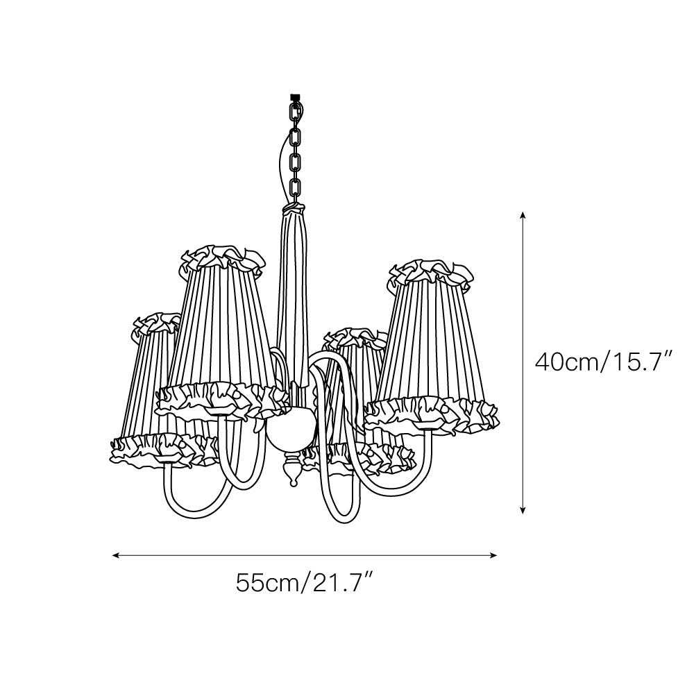 Freyza | Ervaren Vintage Postmodern Fabric Chandelier – Modern Dining Room Living Room