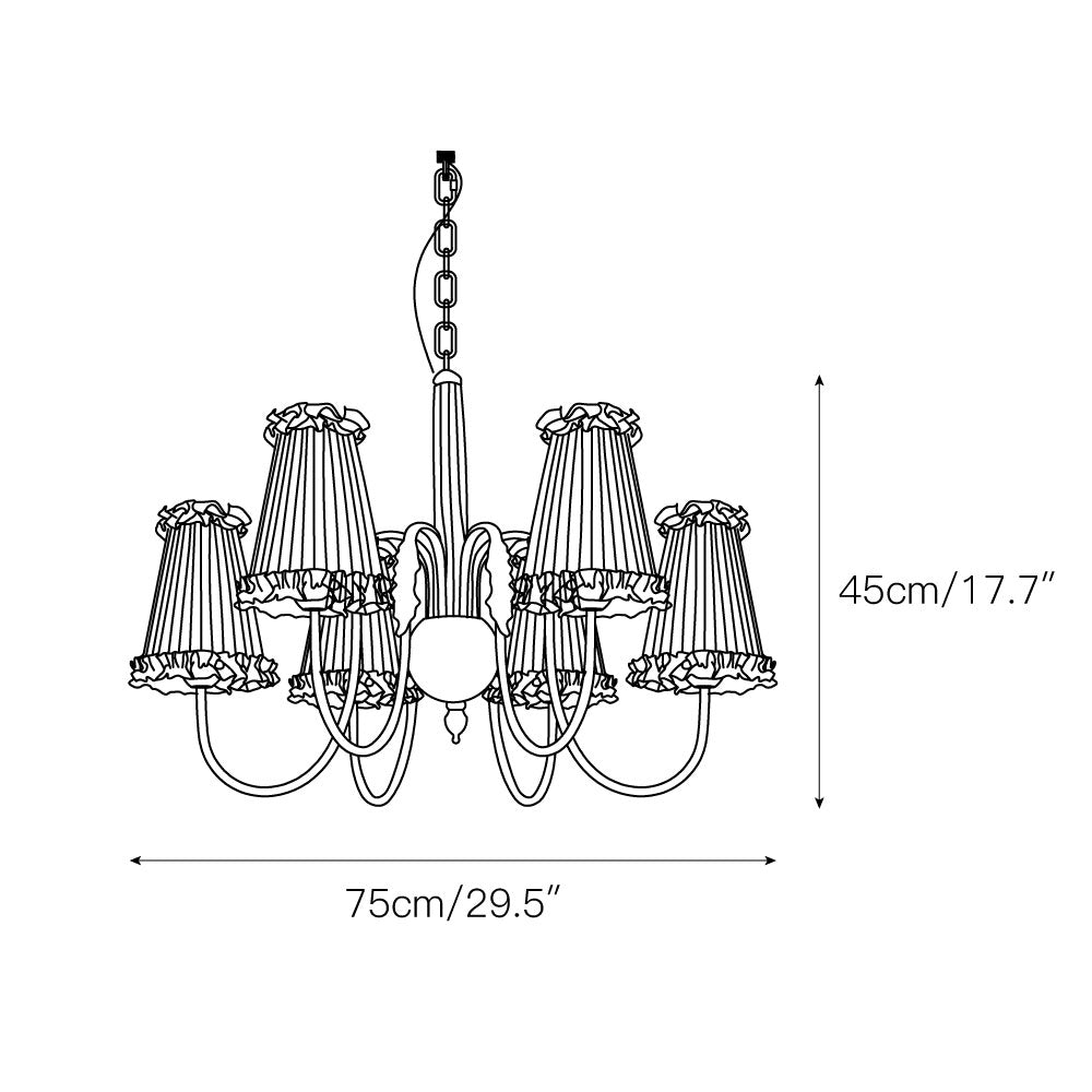 Freyza | Ervaren Vintage Postmodern Fabric Chandelier – Modern Dining Room Living Room