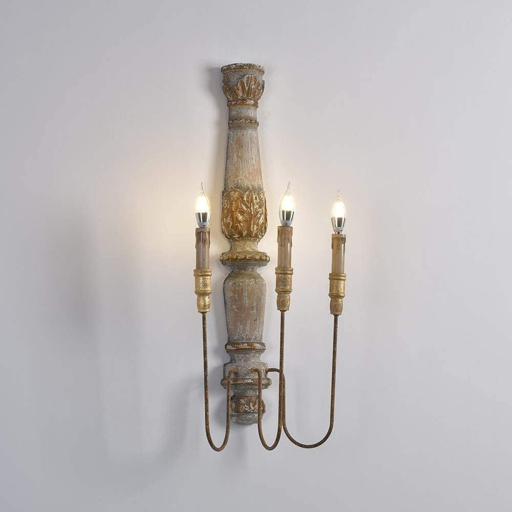 Freyza | Vevenir Vintage Industrial Wood Wall Light – Industrial Bedroom Hallway