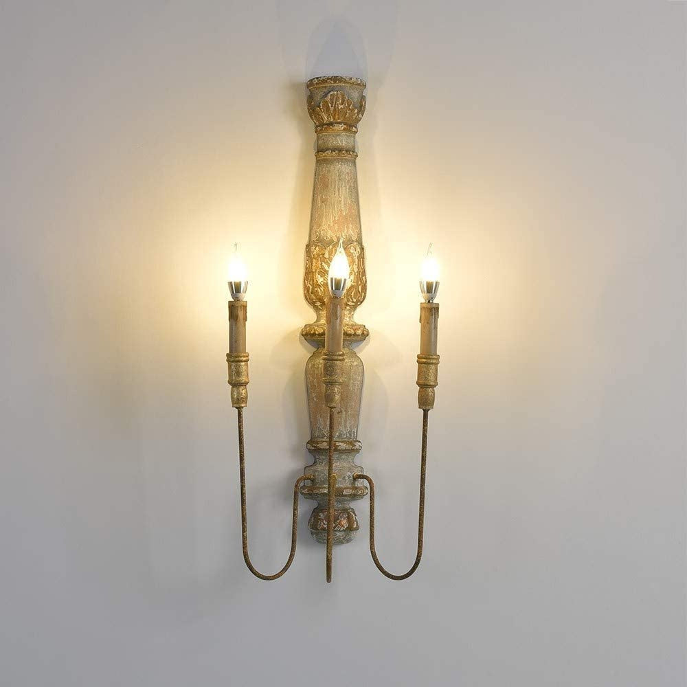 Freyza | Vevenir Vintage Industrial Wood Wall Light – Industrial Bedroom Hallway