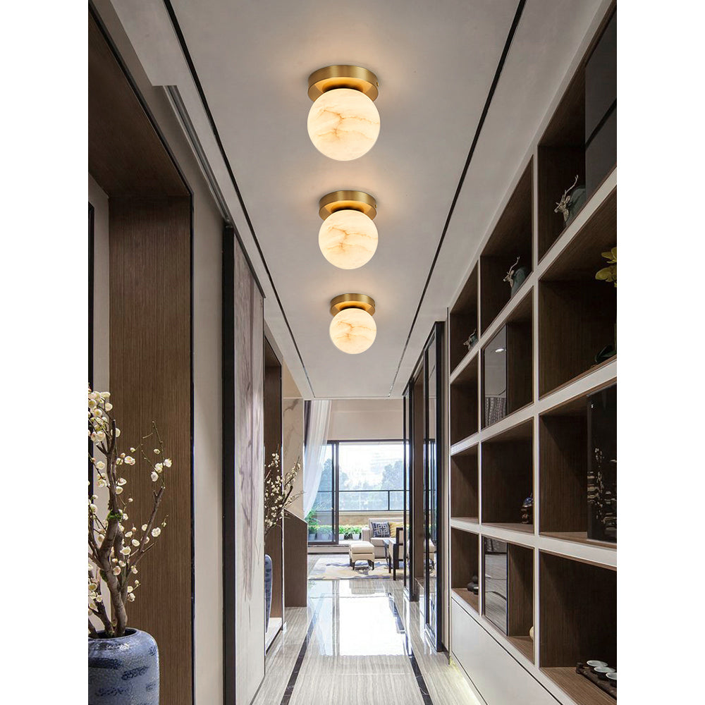 Freyza | Cedoria Alabaster Ceiling Ceiling Light – Bedroom Living Room
