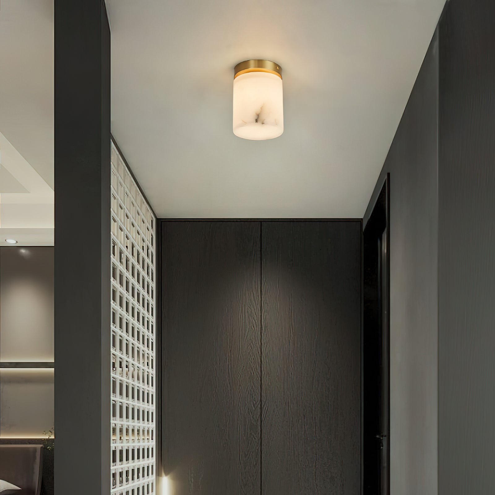 Freyza | Cedoria Alabaster Ceiling Ceiling Light – Bedroom Living Room