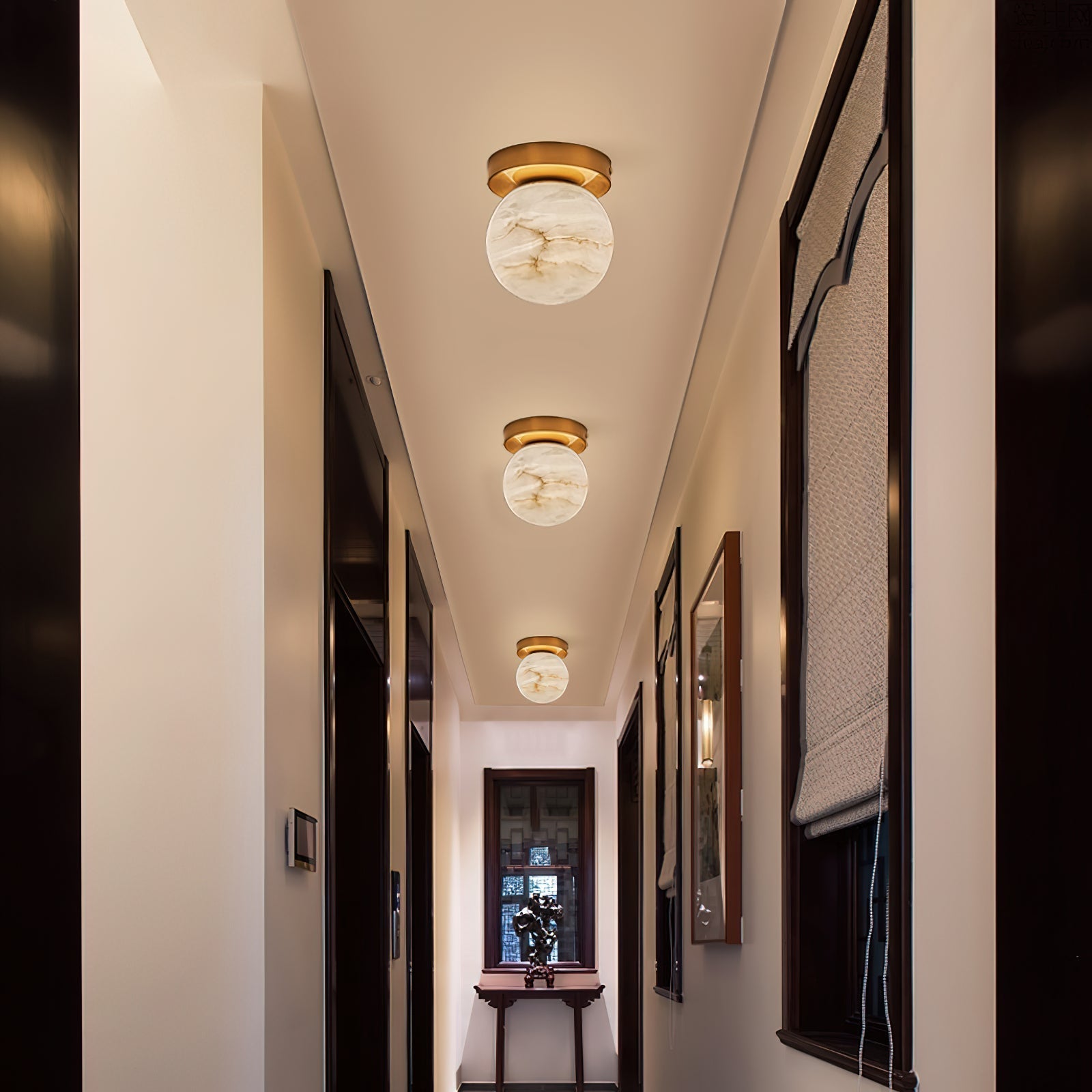 Freyza | Cedoria Alabaster Ceiling Ceiling Light – Bedroom Living Room