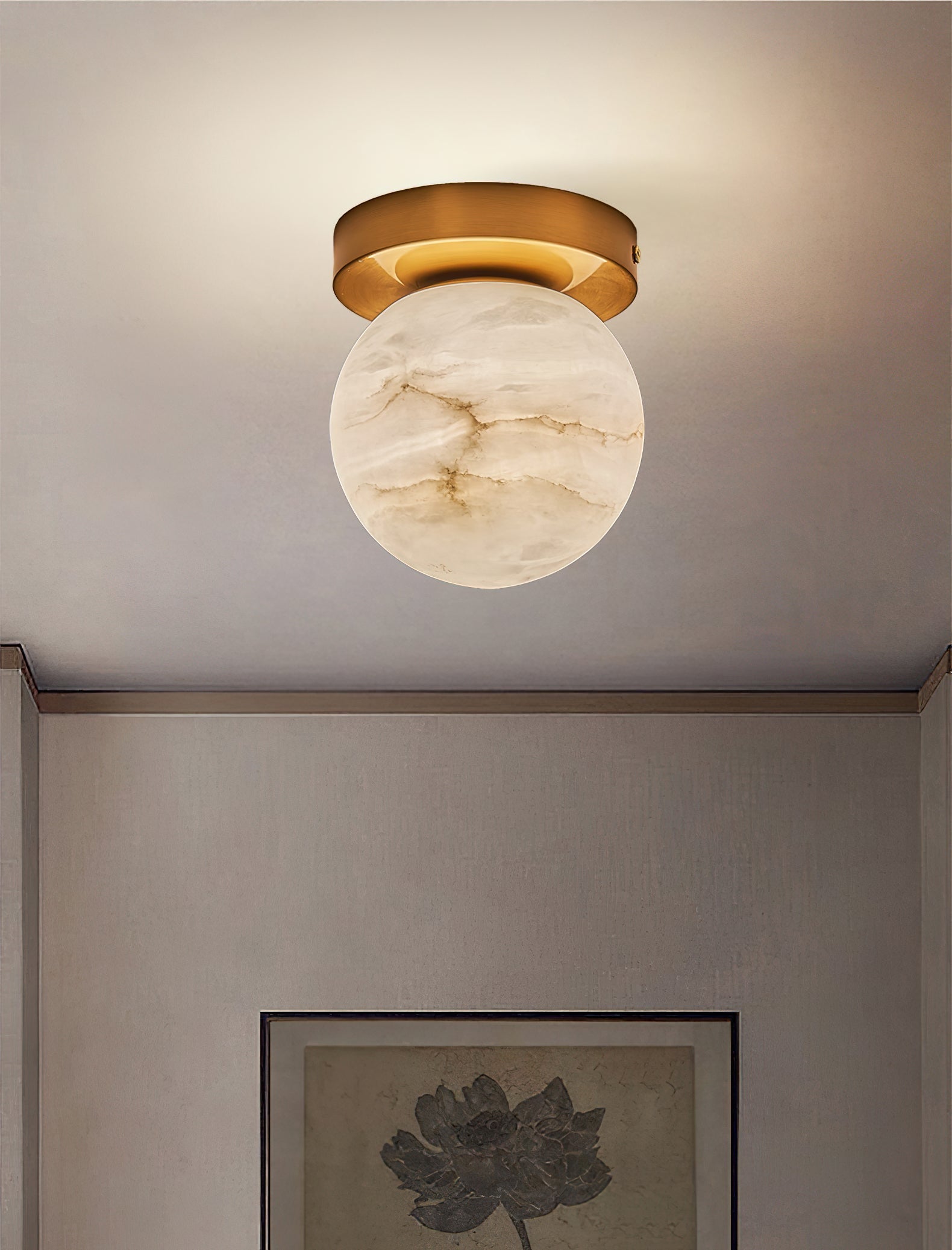 Freyza | Cedoria Alabaster Ceiling Ceiling Light – Bedroom Living Room