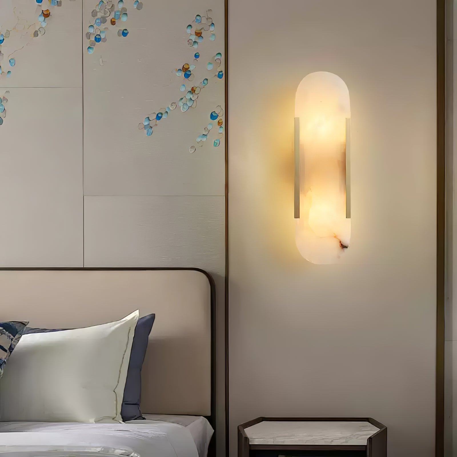 Freyza | Veo Luxury Alabaster Indoor Wall Light – Bedroom Living Room