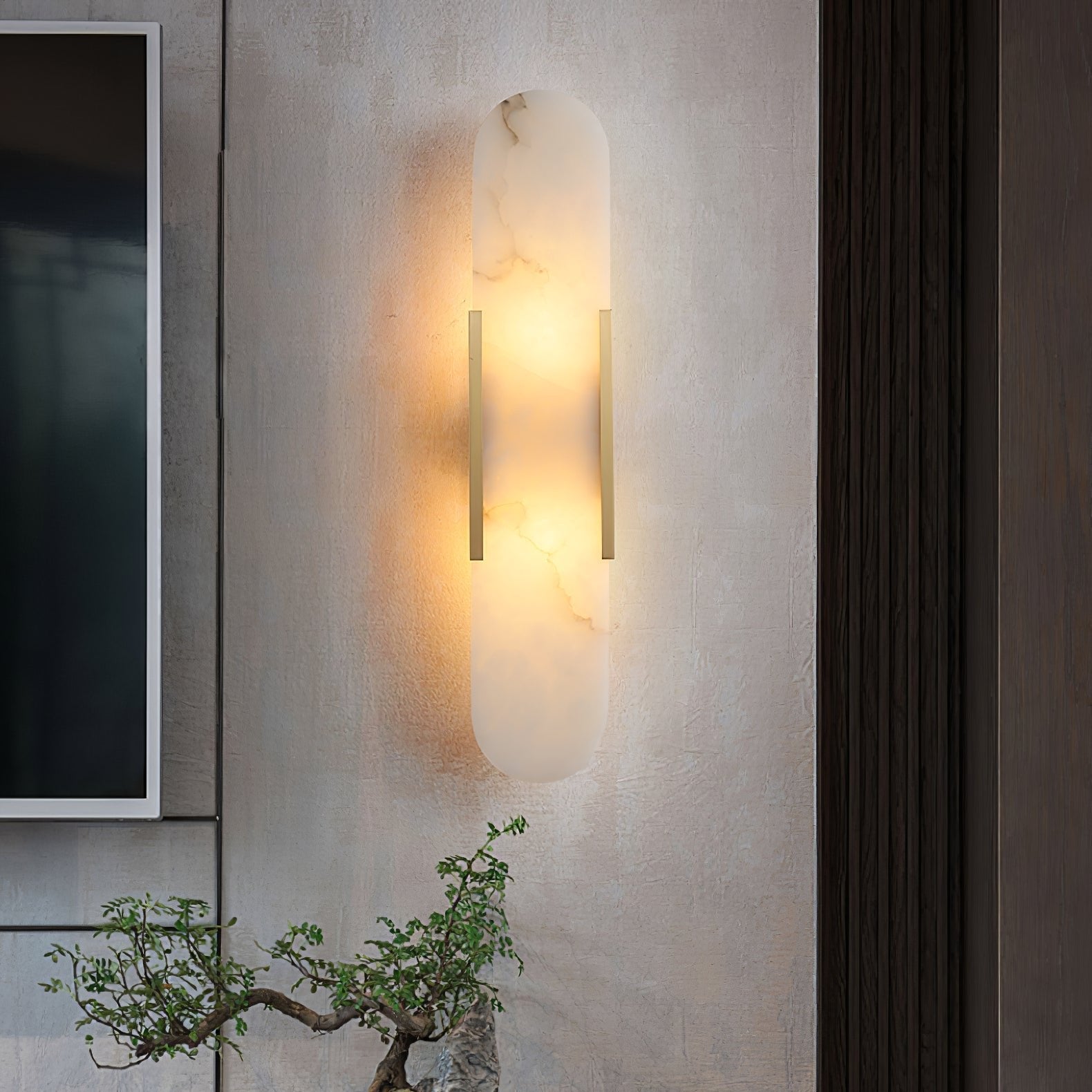 Freyza | Veo Luxury Alabaster Indoor Wall Light – Bedroom Living Room
