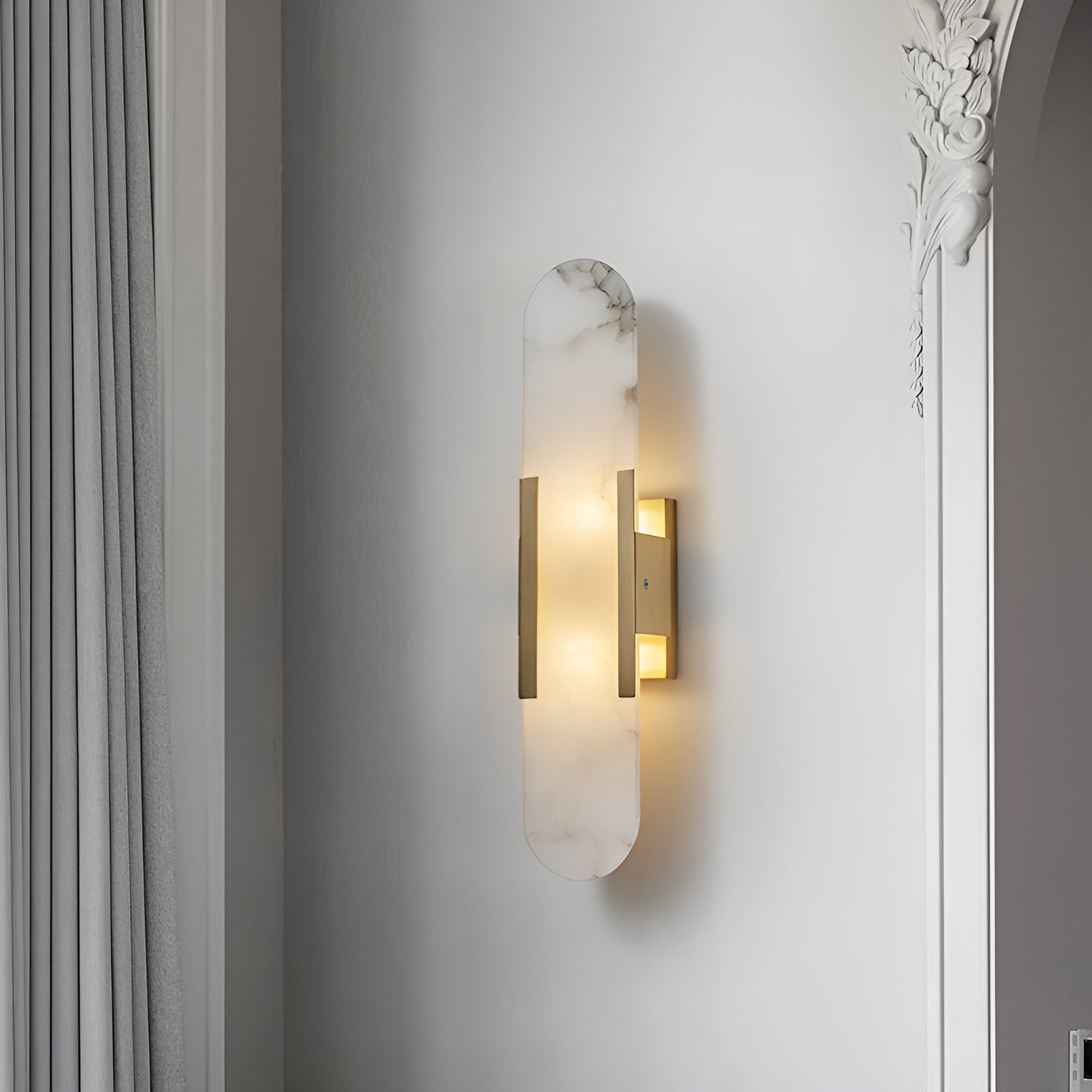 Freyza | Veo Luxury Alabaster Indoor Wall Light – Bedroom Living Room