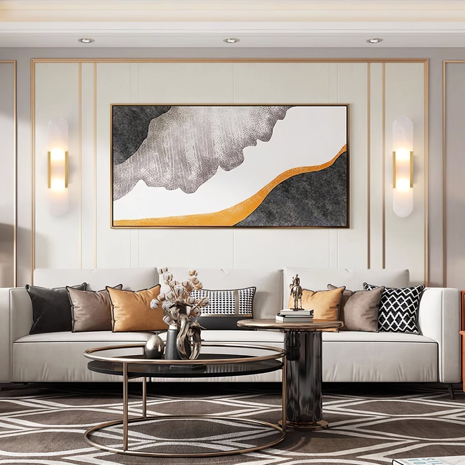 Freyza | Veo Luxury Alabaster Indoor Wall Light – Bedroom Living Room