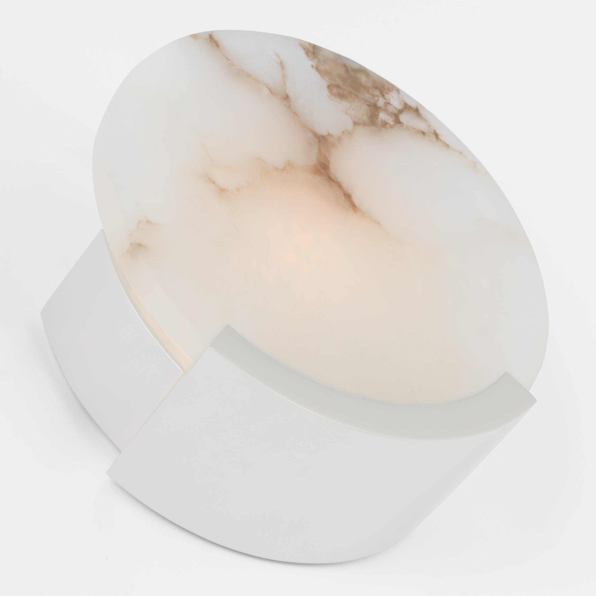 Freyza | Avsolisra Round Alabaster Wall Light – Bedroom Hallway