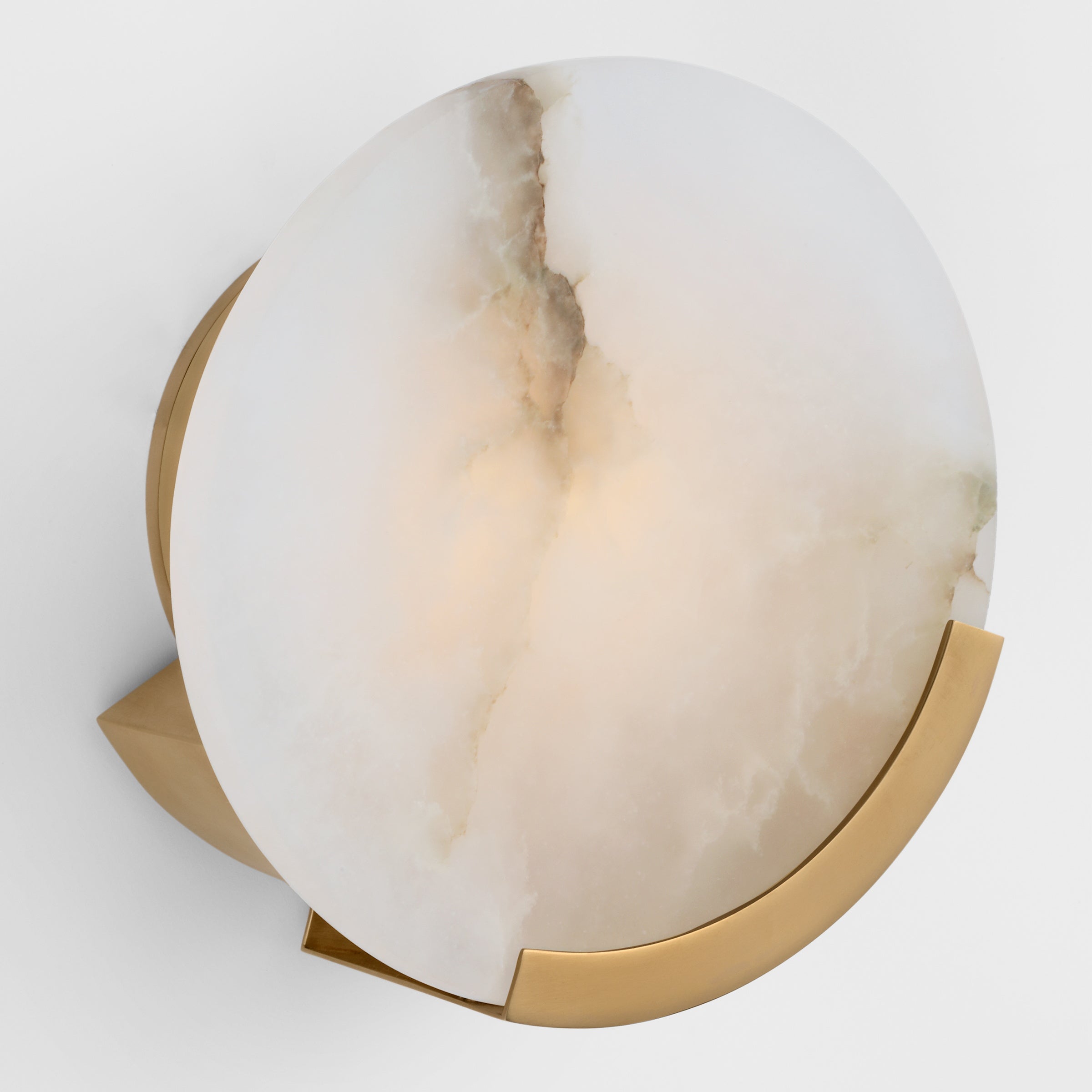 Freyza | Avsolisra Round Alabaster Wall Light – Bedroom Hallway