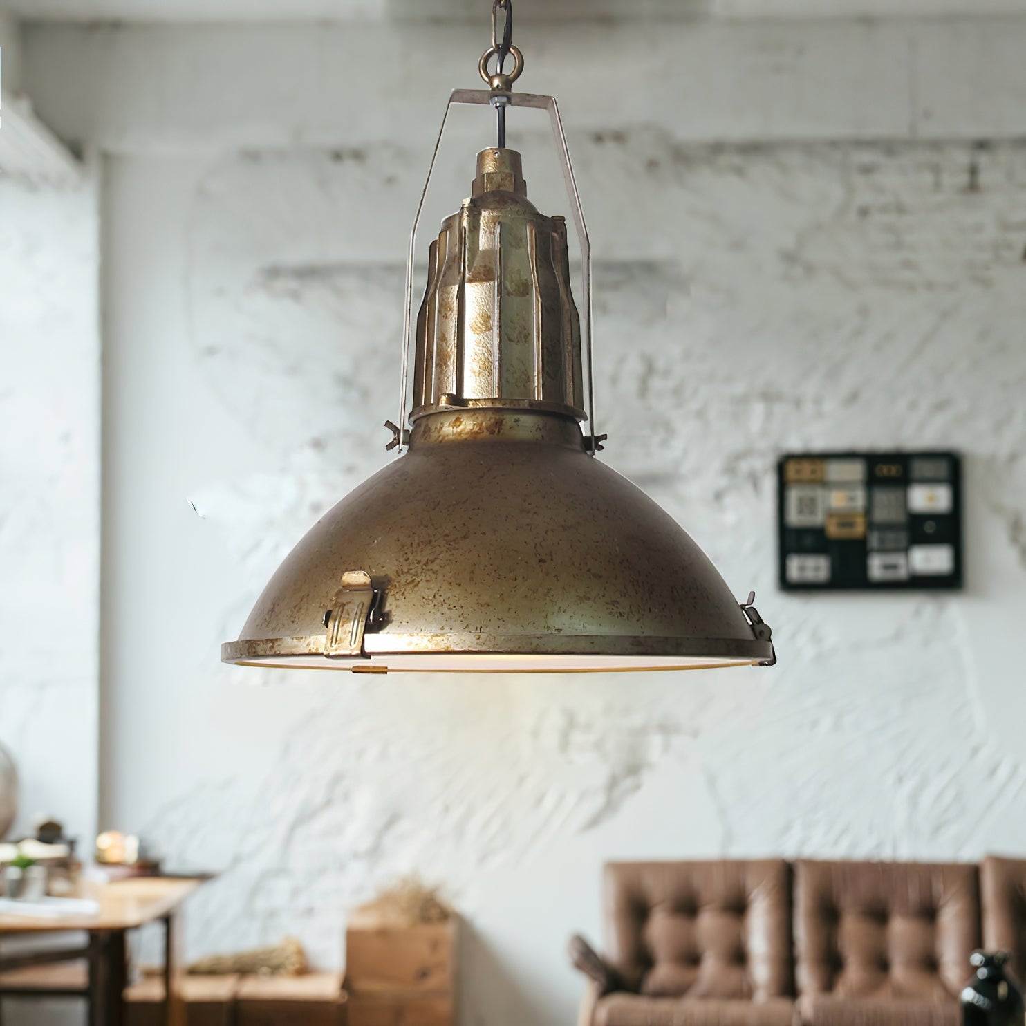 Freyza | Coshae Vintage-Industrielle Glas-Pendelleuchte – Industrielle Küche, Esszimmer