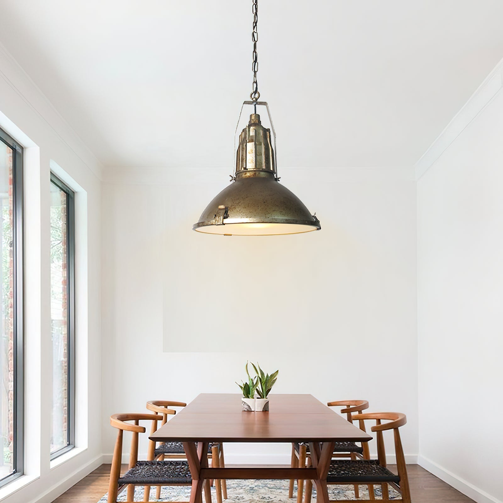 Freyza | Coshae Vintage-Industrielle Glas-Pendelleuchte – Industrielle Küche, Esszimmer