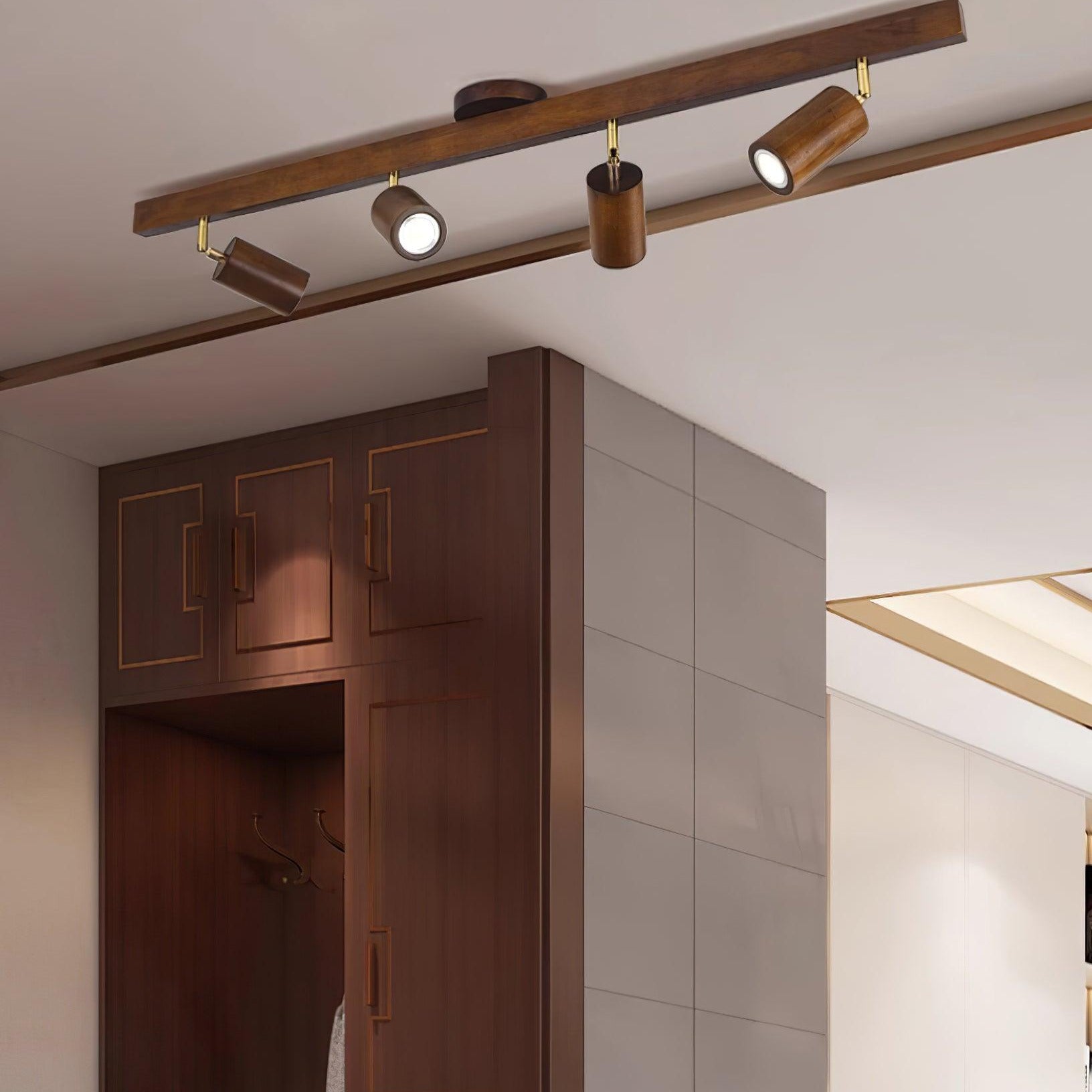 Freyza | Plafonnier en bois affleurant – Chambre, couloir, cuisine