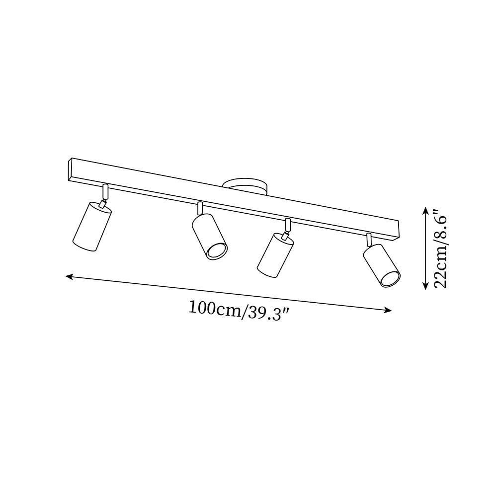 Freyza | Plafonnier en bois affleurant – Chambre, couloir, cuisine