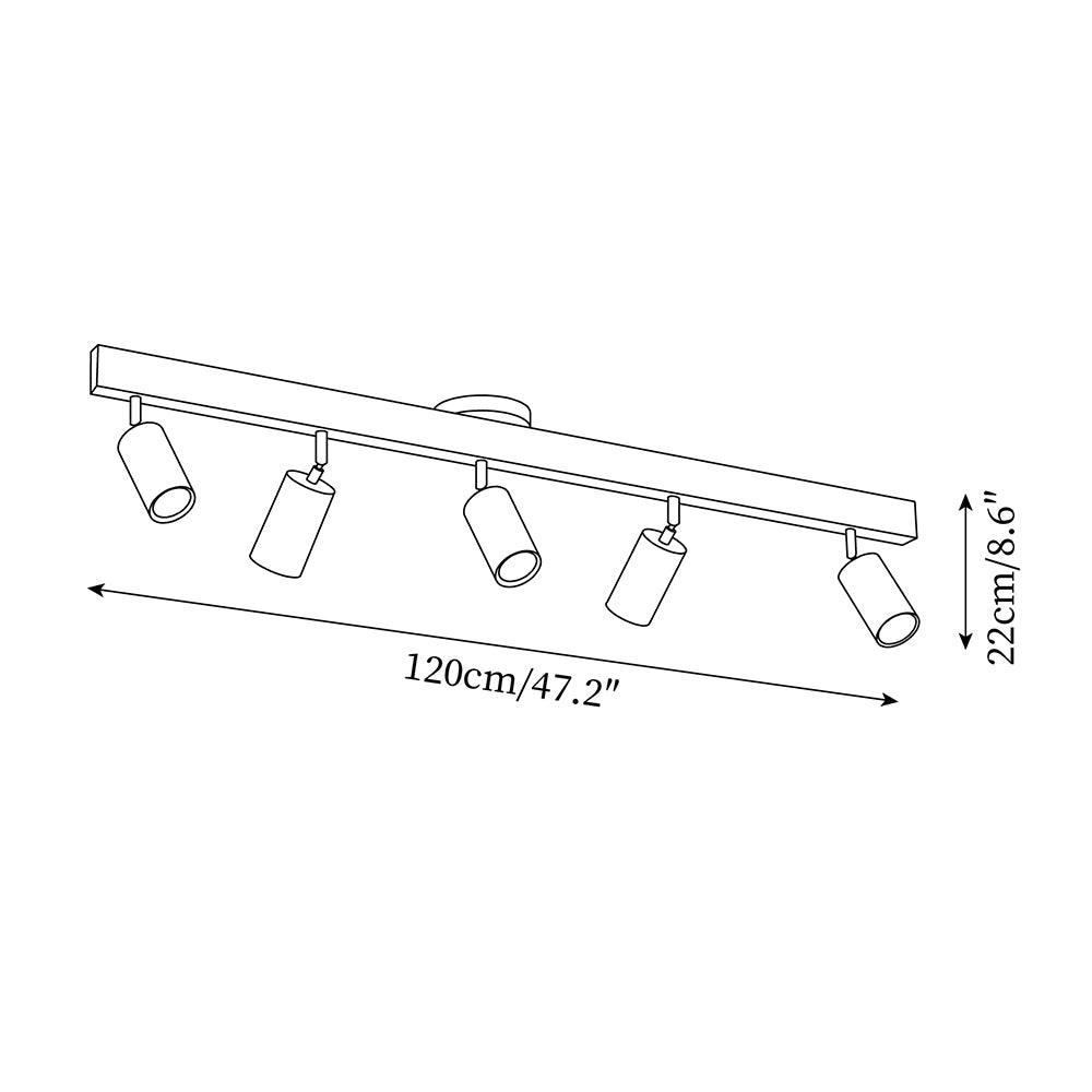 Freyza | Plafonnier en bois affleurant – Chambre, couloir, cuisine