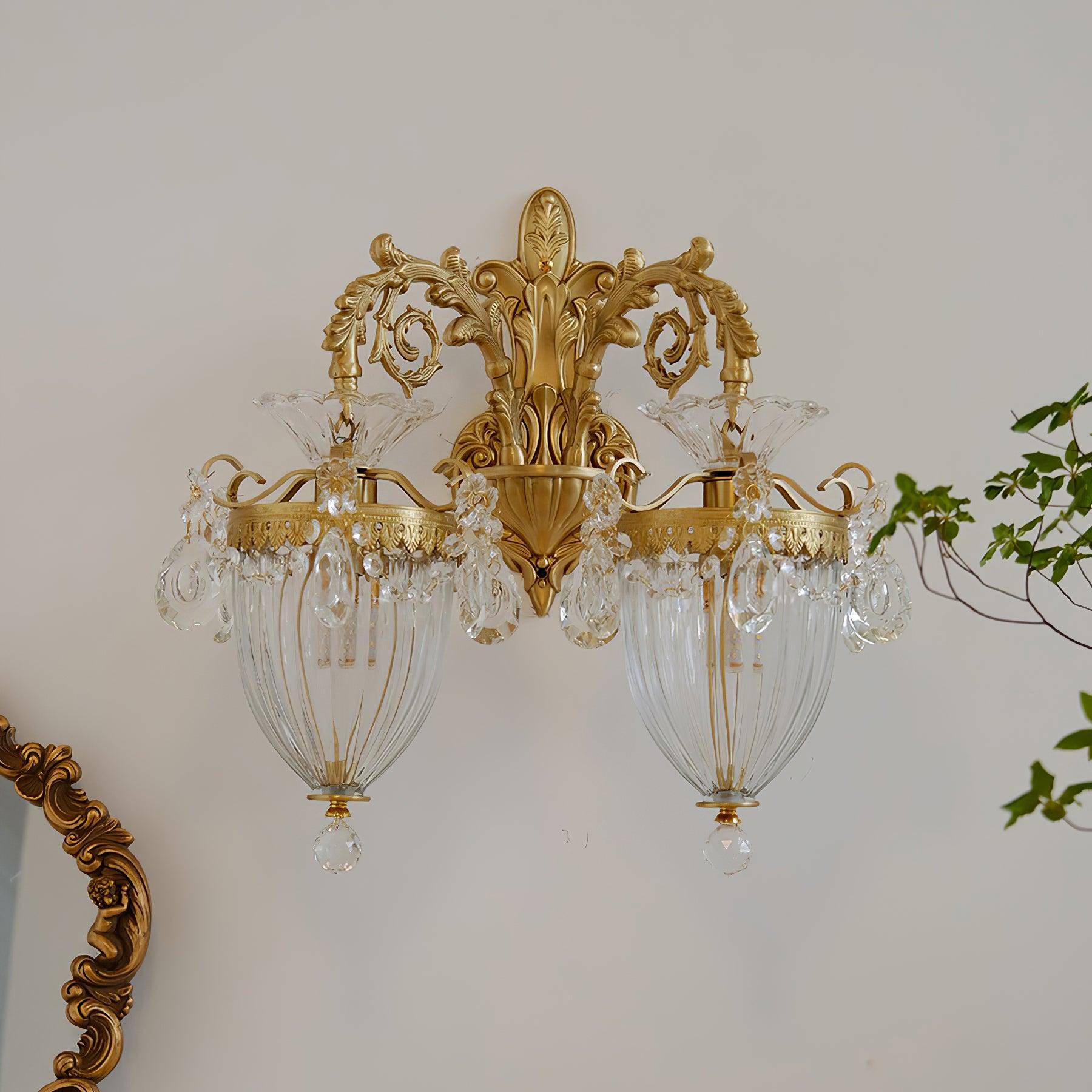 Freyza | Elosia Gold, applique murale intérieure double dorée – chambre et salon