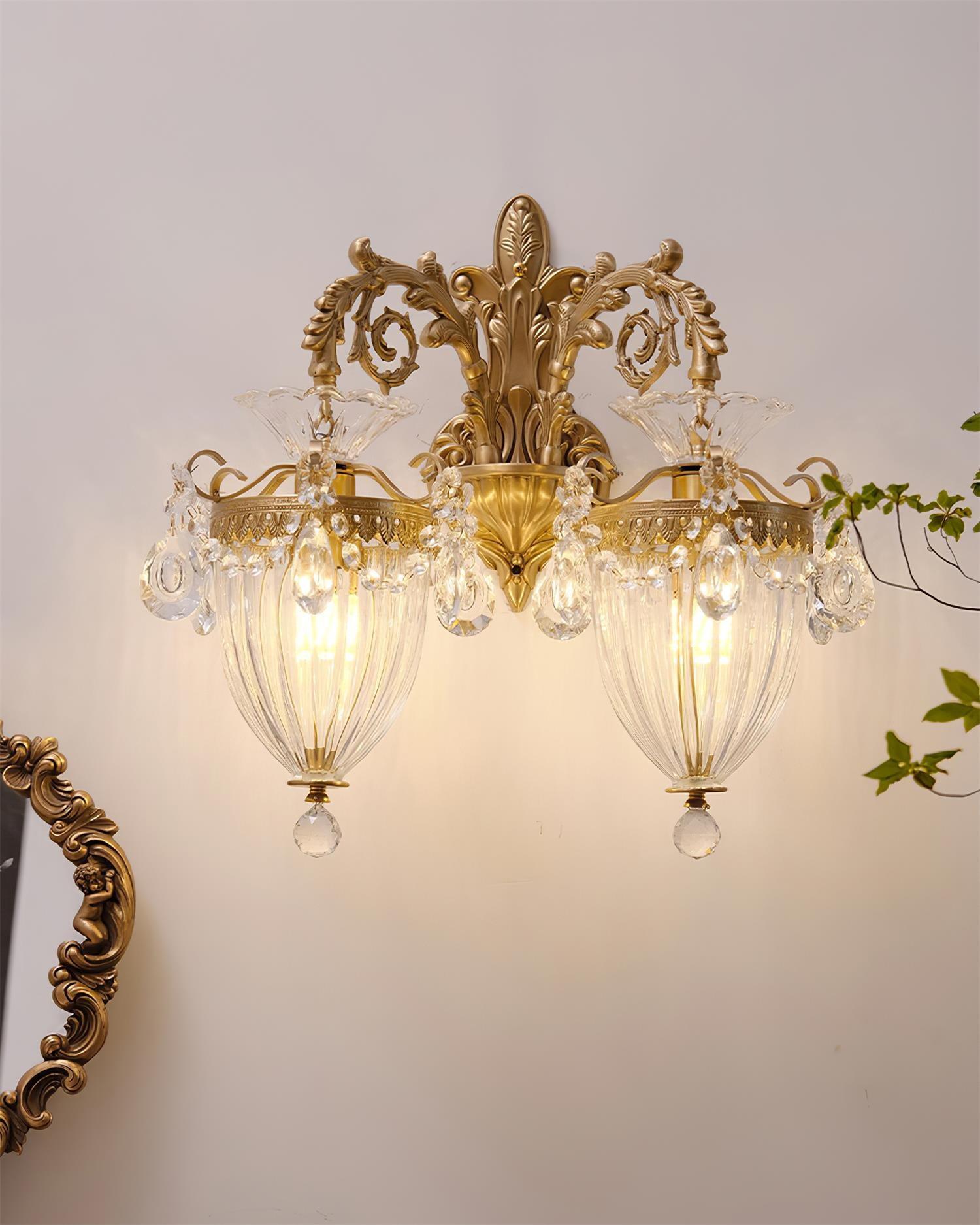Freyza | Elosia Gold, applique murale intérieure double dorée – chambre et salon
