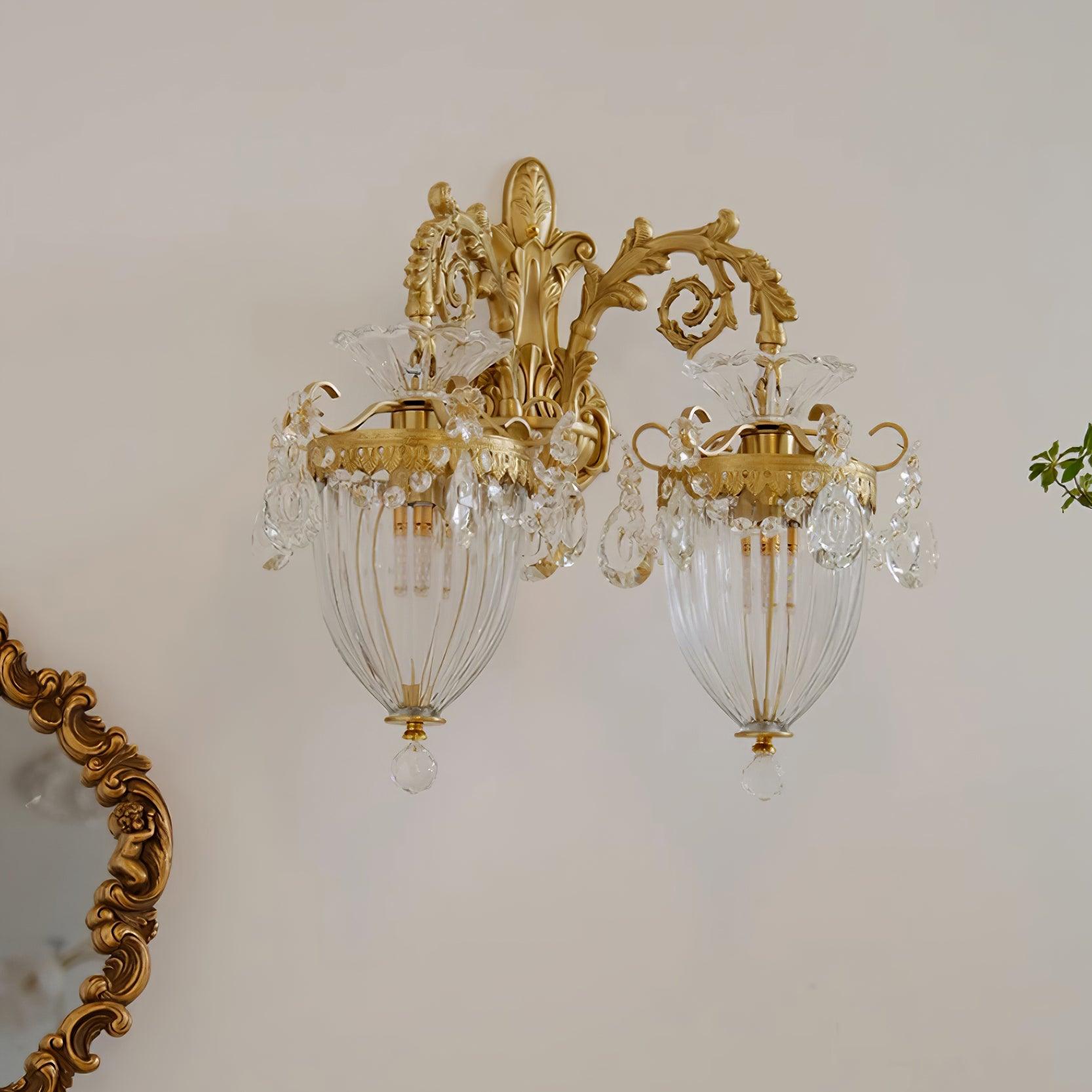 Freyza | Elosia Gold, applique murale intérieure double dorée – chambre et salon