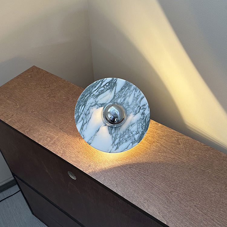 Freyza | Applique murale Alba en chrome et marbre – chambre, couloir
