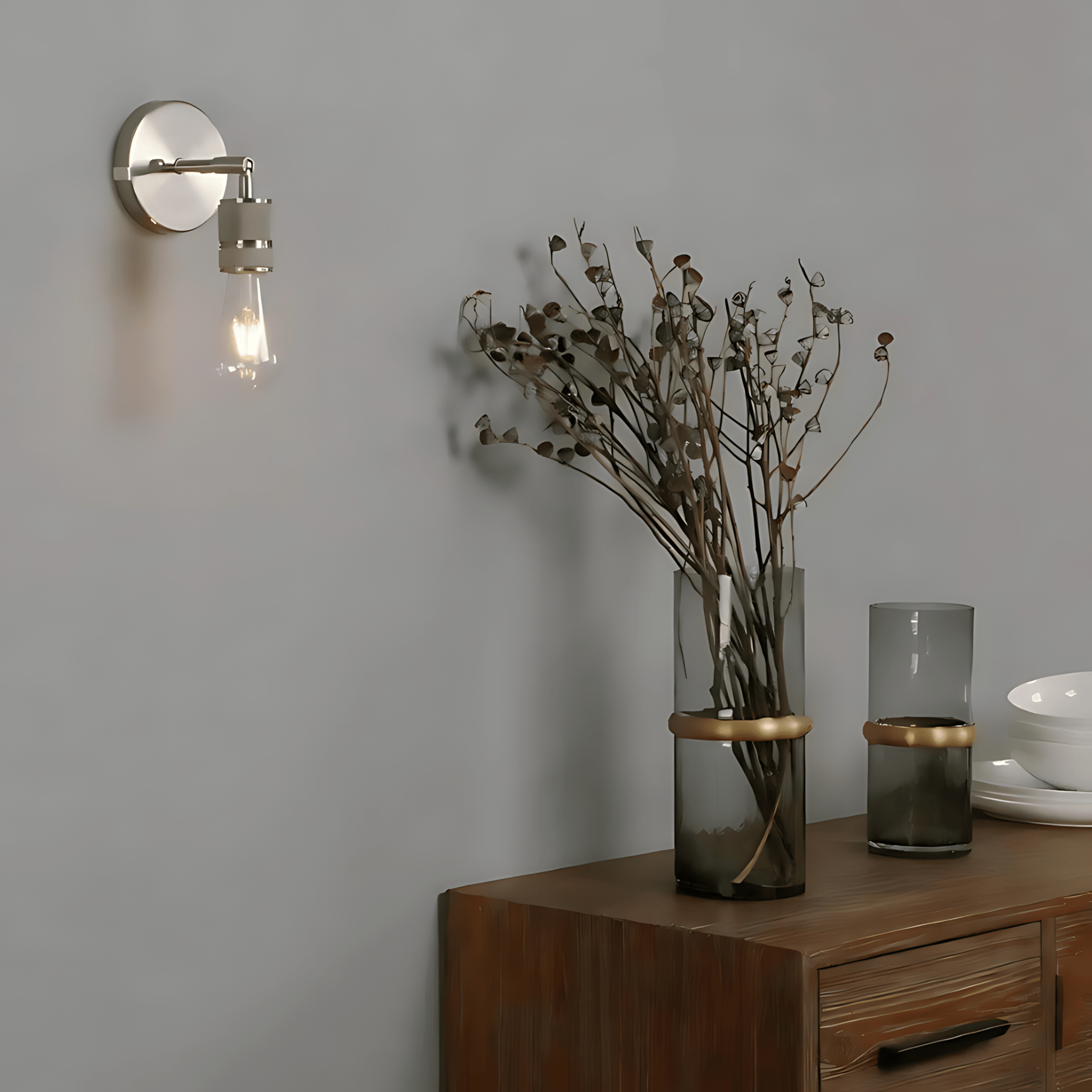 Metallux | Sleek Industrial Metal Wall Light Fixture for Modern Decor 2