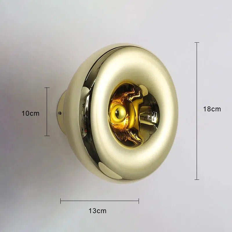 MidnightGlow | Striking Modern Metal Glass Wall Light Fixture 0