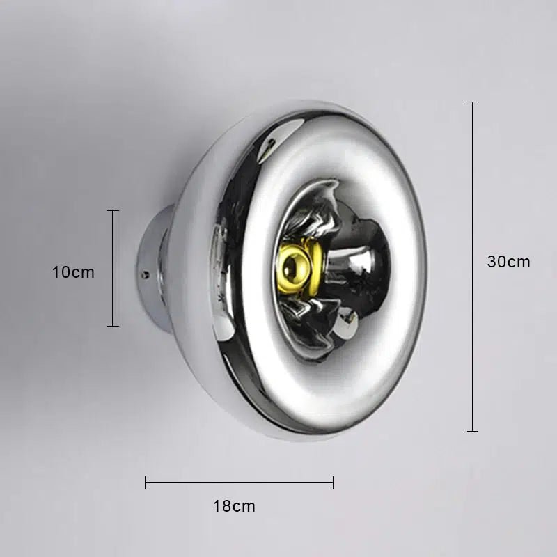 MidnightGlow | Striking Modern Metal Glass Wall Light Fixture 12