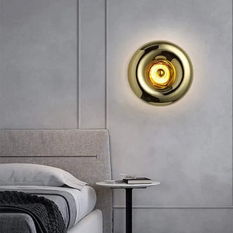 MidnightGlow | Striking Modern Metal Glass Wall Light Fixture 2
