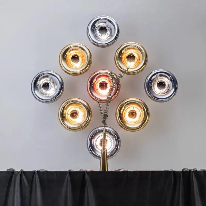 MidnightGlow | Striking Modern Metal Glass Wall Light Fixture 4