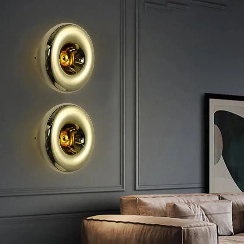 MidnightGlow | Striking Modern Metal Glass Wall Light Fixture 5