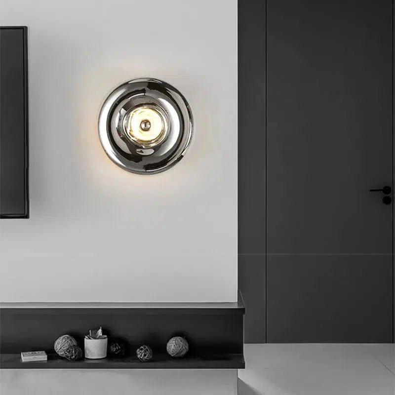 MidnightGlow | Striking Modern Metal Glass Wall Light Fixture 6