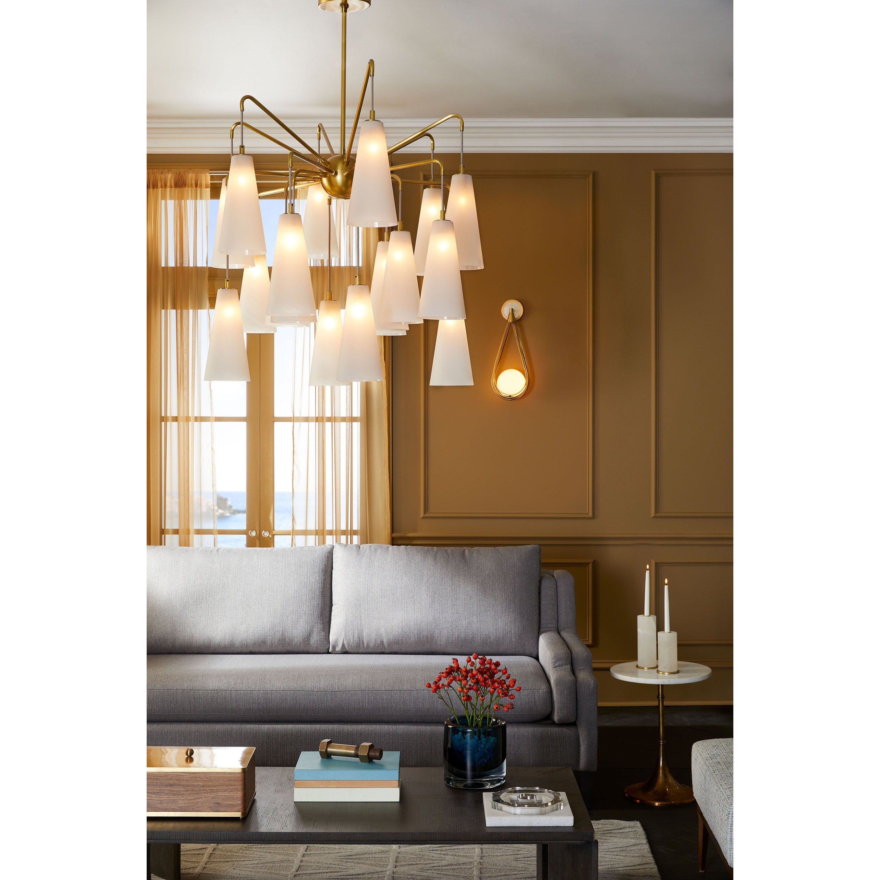 Freyza | Lustre en verre de luxe postmoderne Avtheira – Salle à manger et salon modernes