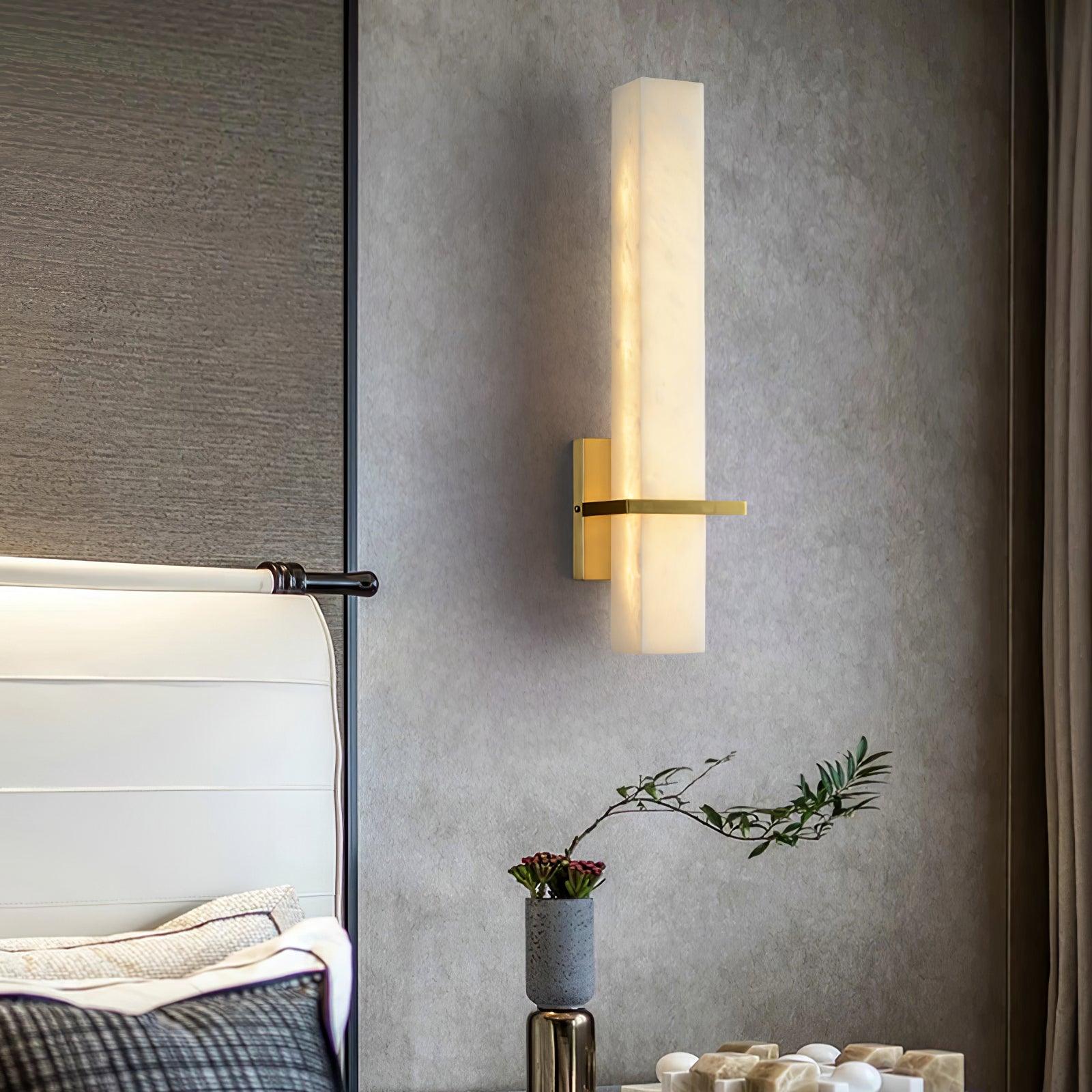 Applique murale d’intérieur Freyza | Ritta, blanche et laiton blanc – style moderne pour chambre et salon
