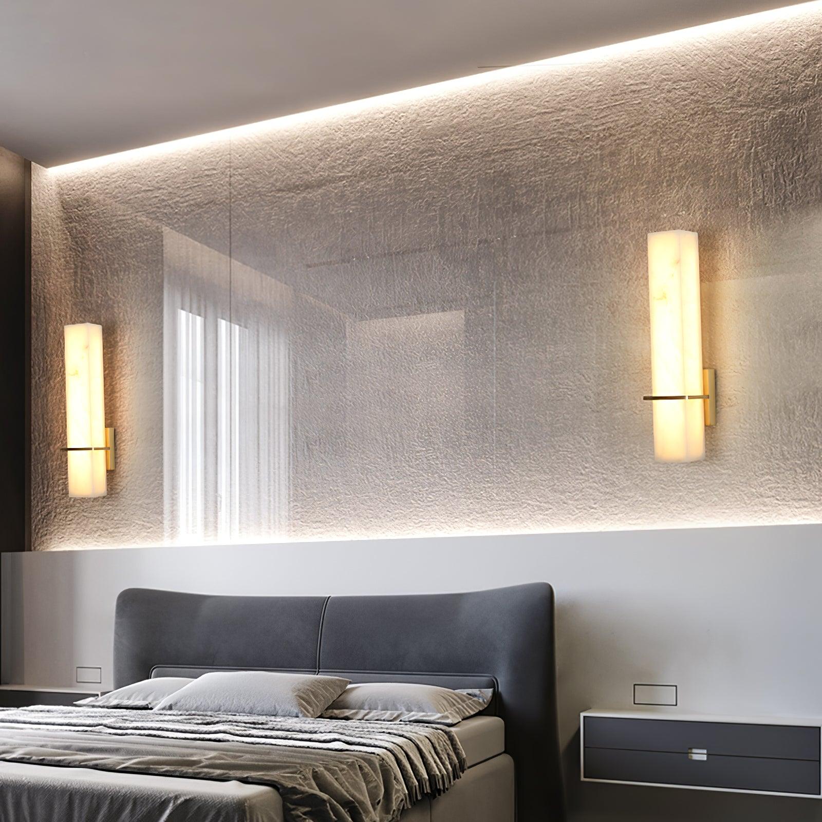 Applique murale d’intérieur Freyza | Ritta, blanche et laiton blanc – style moderne pour chambre et salon