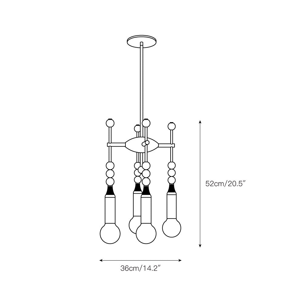 Freyza | Esoleth Traditional Elegance Marble Chandelier – Traditional Dining Room Living Room