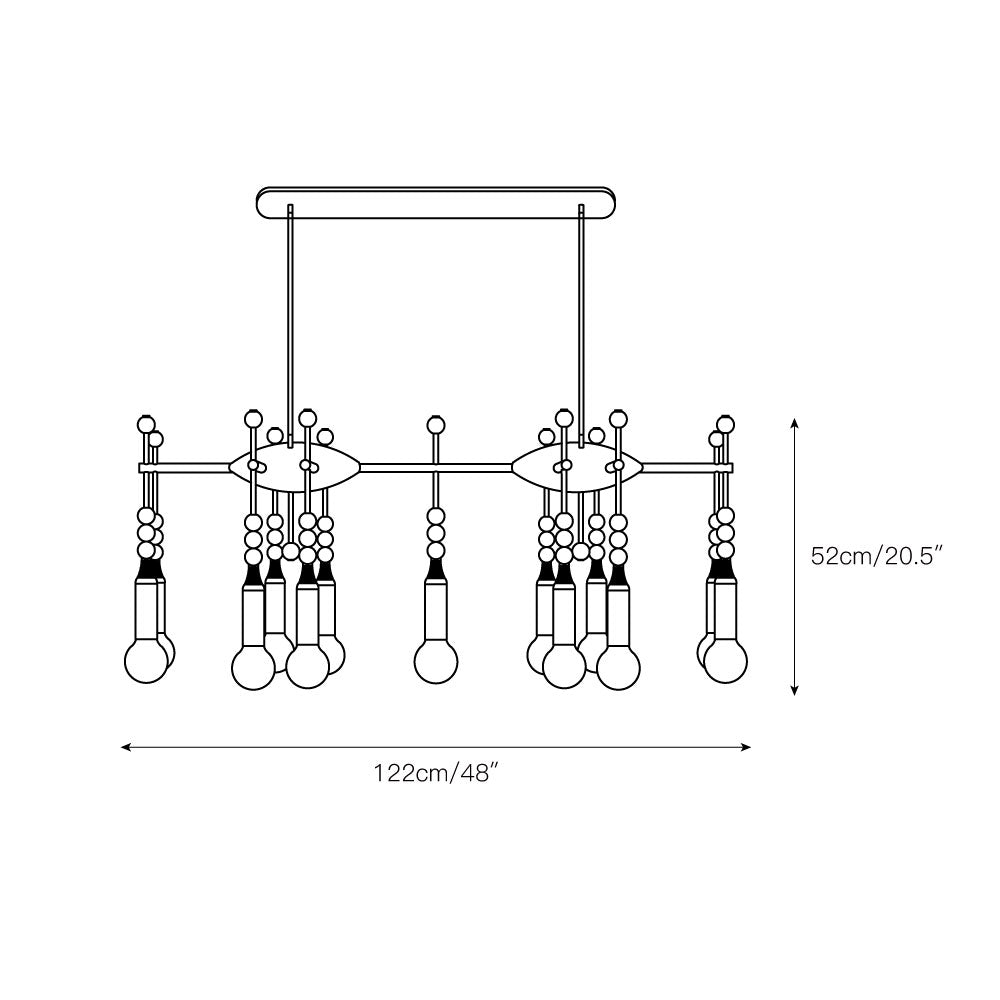 Freyza | Esoleth Traditional Elegance Marble Chandelier – Traditional Dining Room Living Room