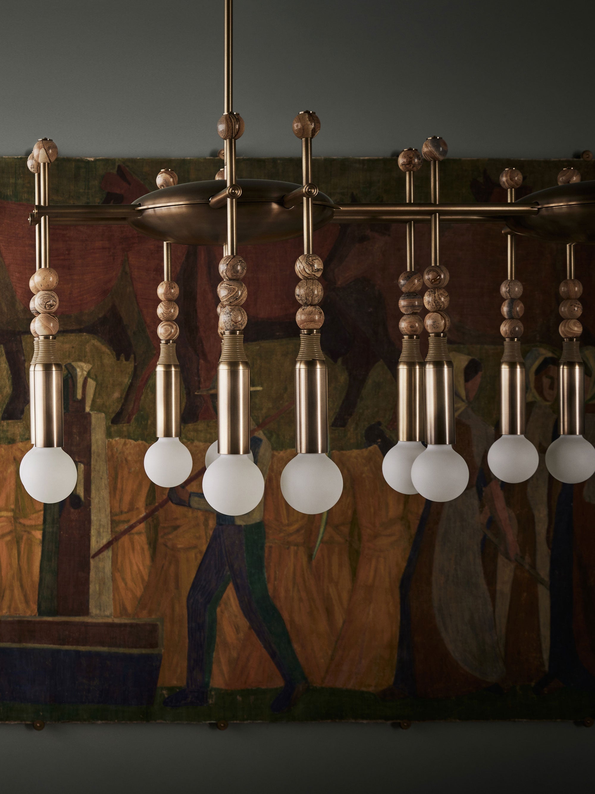 Freyza | Esoleth Traditional Elegance Marble Chandelier – Traditional Dining Room Living Room