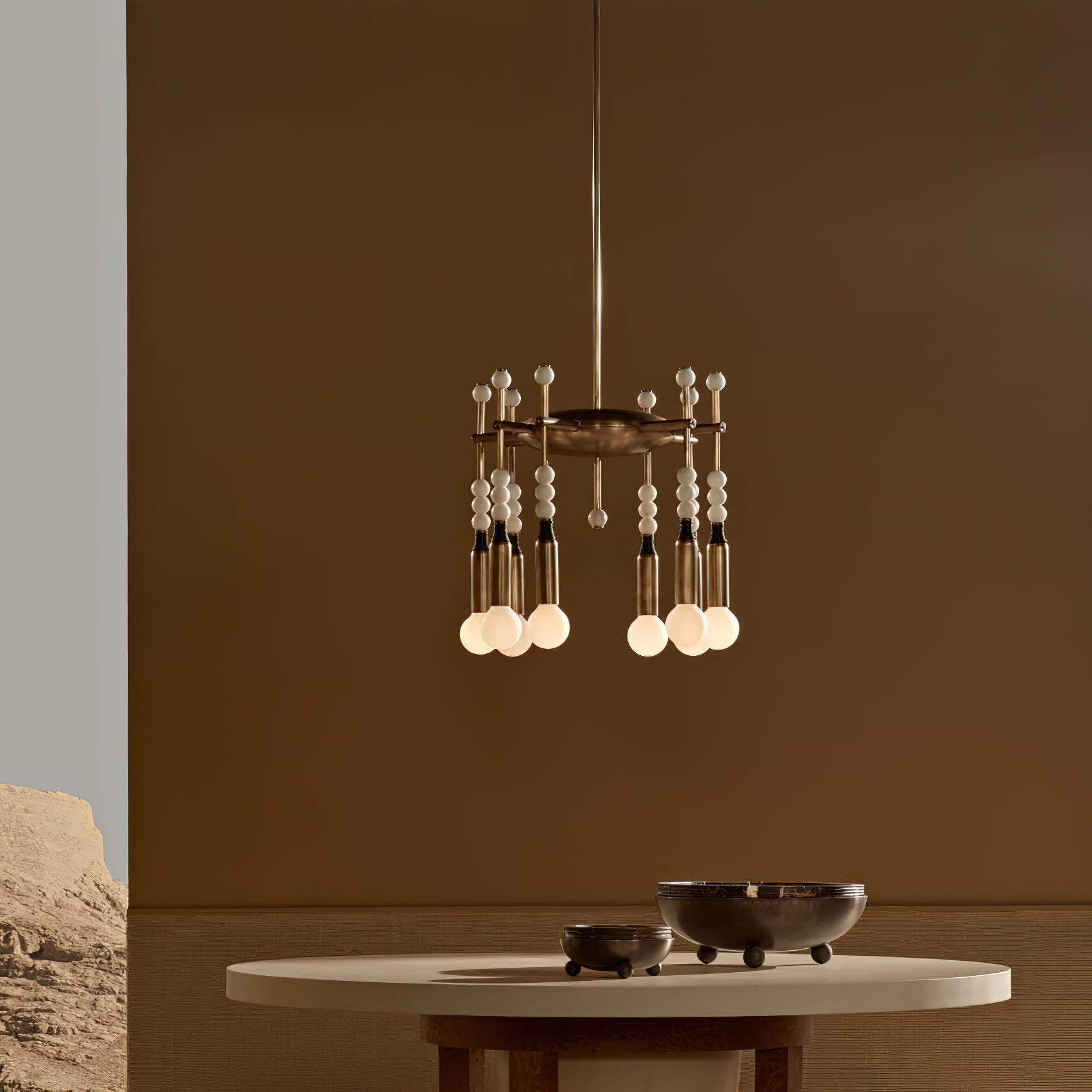Freyza | Esoleth Traditional Elegance Marble Chandelier – Traditional Dining Room Living Room