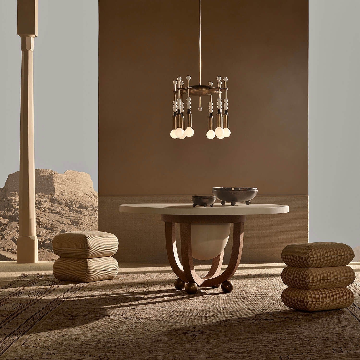 Freyza | Esoleth Traditional Elegance Marble Chandelier – Traditional Dining Room Living Room