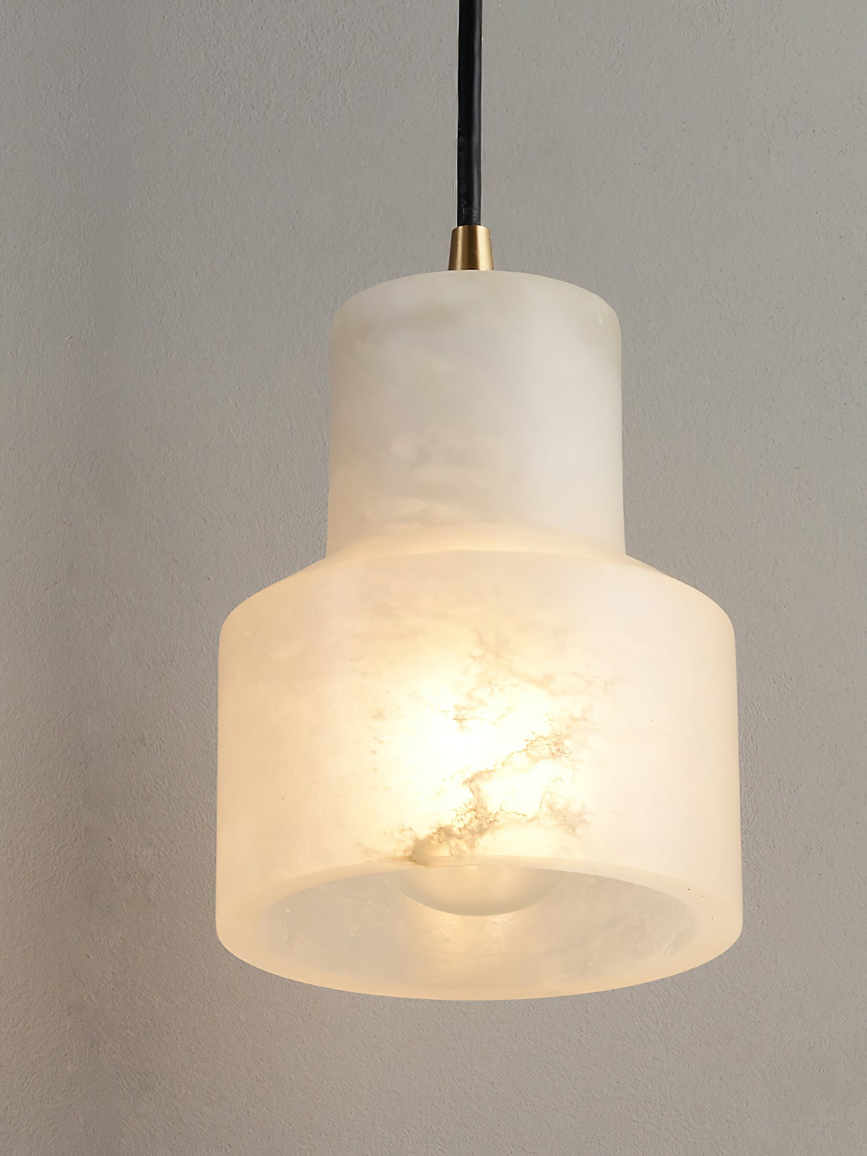 Freyza | Syphae Brass Alabaster Brass Pendant Light – Kitchen Dining Room